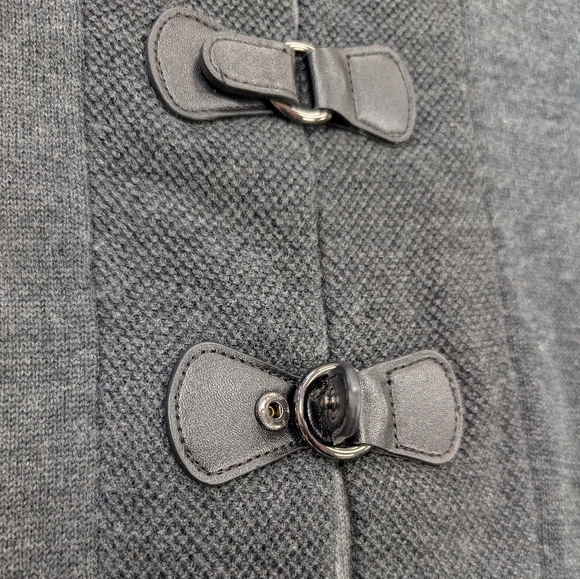 Ellen Tracy Women's Wool Blend Charcoal Grey Dress Cardigan Size Small - Picture 7 of 8